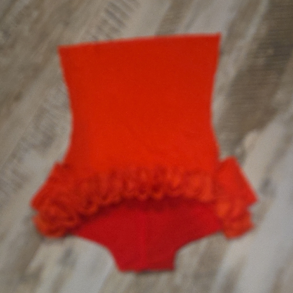 Gracia Bold Red Ruffled Blouse - Picture 8 of 8